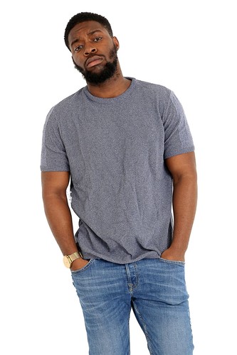 Net Jumper Crew Neck With Short Sleeve 