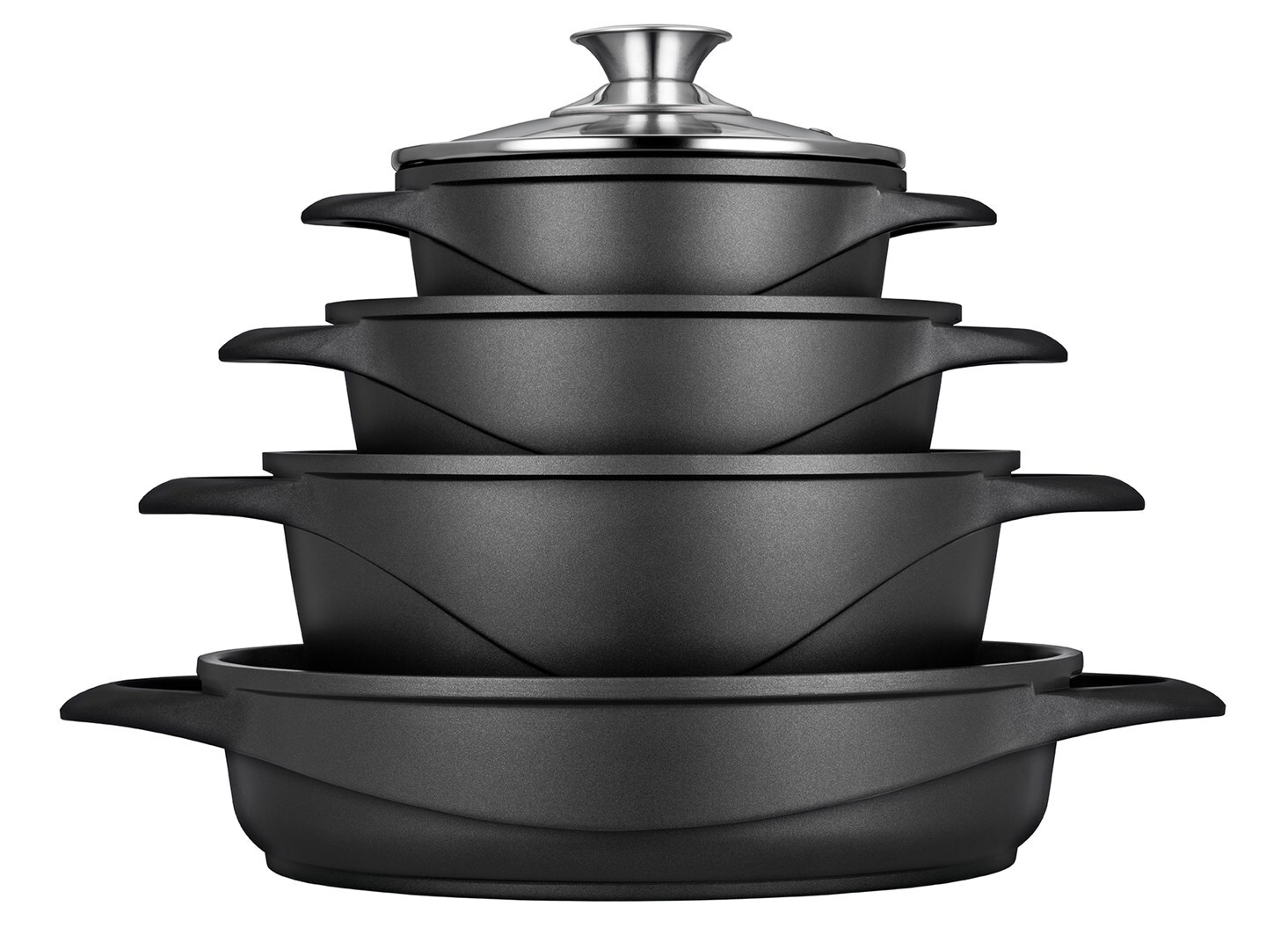 5903151004666 Алюминиевая улыбка Smile MGK-17 Suppentopf Schwarz 23290₽