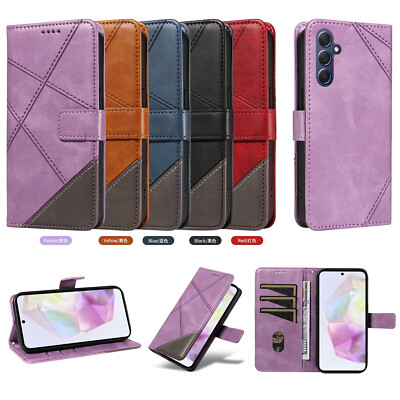 For Samsung Galaxy A17 A36 A05 A22 A71 A10 Magnetic Flip Card Wallet Phone Case