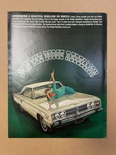 Publicité imprimée 1965 : Dodge Coronet 1966 - Rejoignez la rébellion - Chrysler - 13 x 10 LIRE