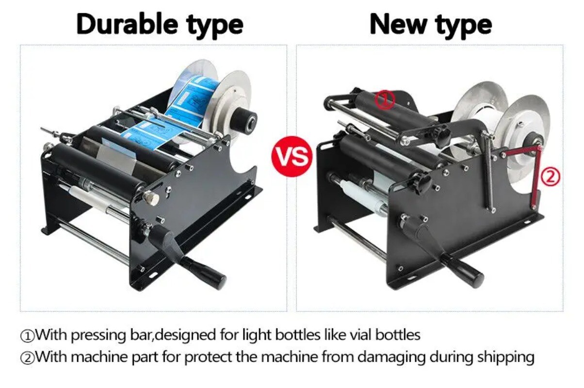 ZS-50P Round Bottle Label Applicator for Cosmetic Mineral Water Stickers  