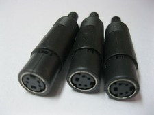 50 pcs 4 Pin Mini DIN Jack Female Connector with Plastic Handle New