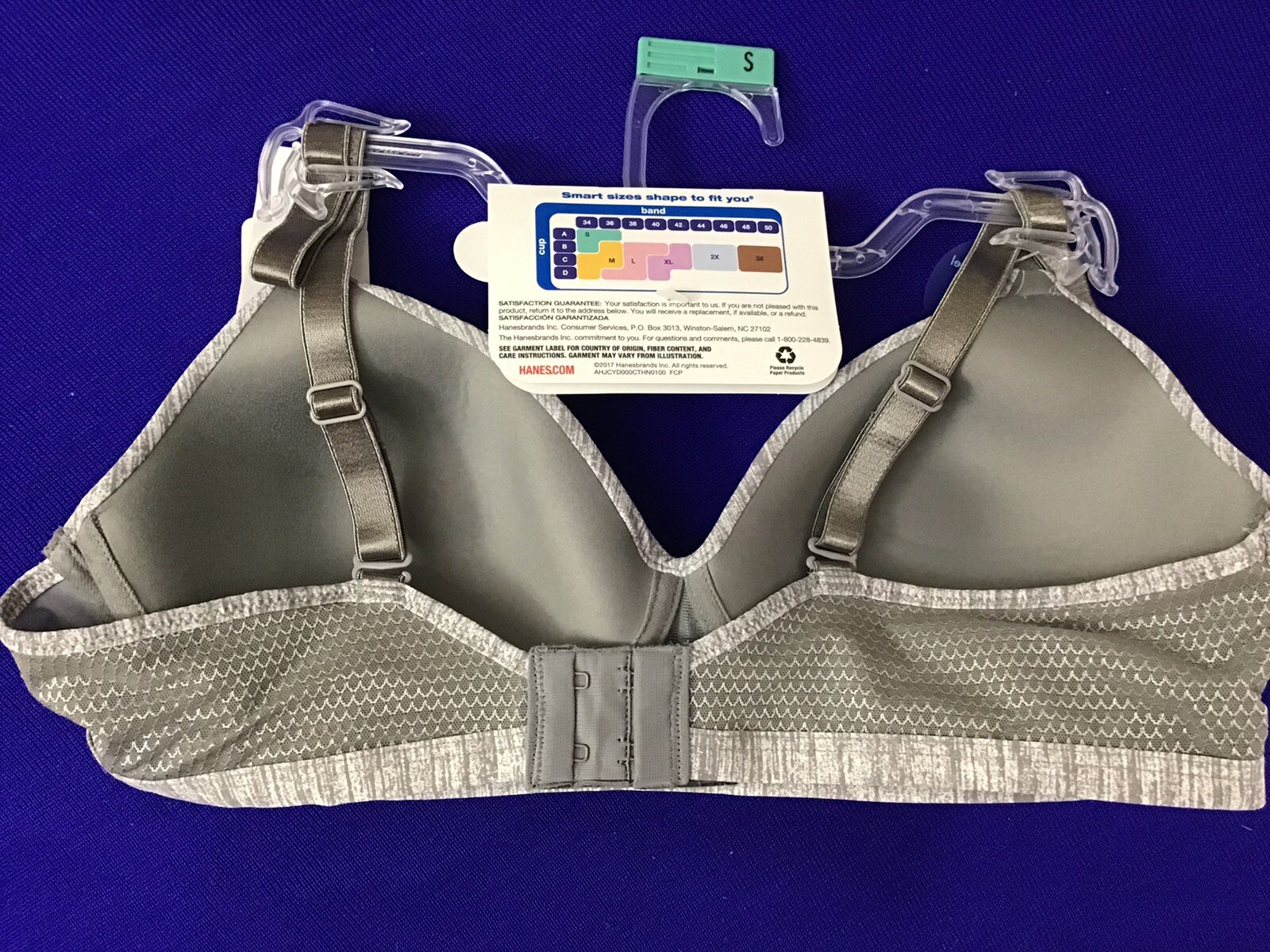New Hanes Bra G521 Soft Padded Full Cover Small, Light, Comfort