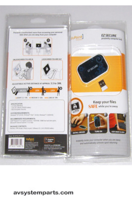 Office,VuPoint EZ Secure Keychain USB Proximity Computer Lock 39ft OK-Win10 