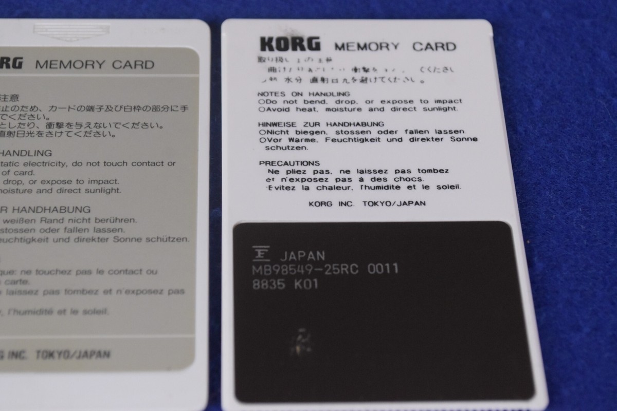 KORG MPC-00S メモリーカード DRUMS Korg M1 PCM Memory Cards MSC-03 + MPC-03 for M1/M1R/M3