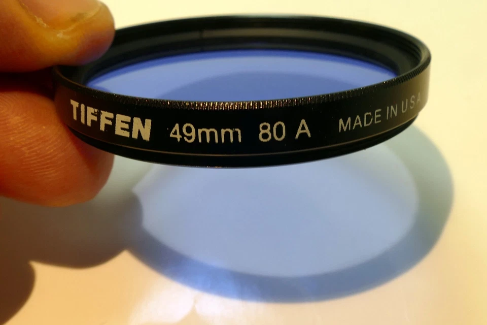 Tiffen 49mm 80A Filter Blue color cooling madein USA - Image 2 of 4