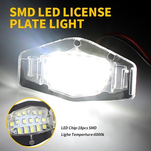 2x White 18-SMD LED License Plate Light For Honda Accord Civic Pilot MRV Legend Odyssey
