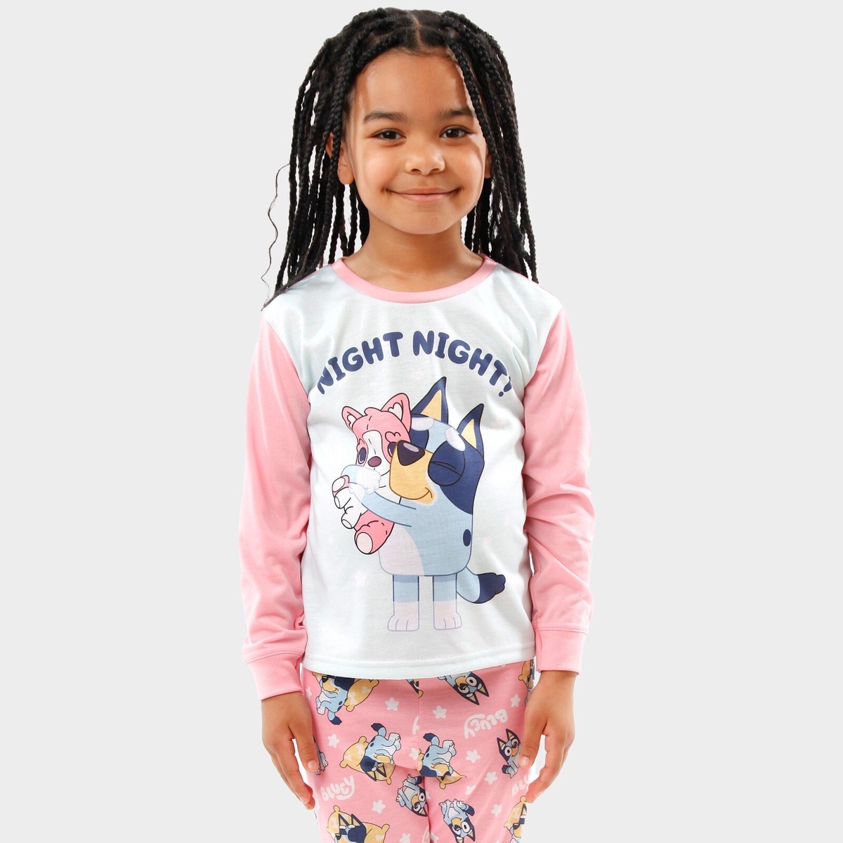 Pyjama Fille 6 Ans Bluey Pyjamas BlueY Pyjama Fille Long Confortable Et Respirant Ensemble 960694 Pyjama Bluey
