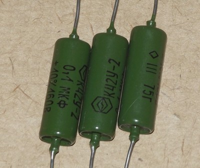 10 x 0.1uF 0,1uF .1uF 500V PIO Capacitors K42Y-2 K42U2 USSR New NOS