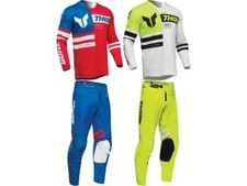 Thor Launchmode Patriot Dozer Jersey & Pant Combo Riding Gear Set Adult MX/ATV