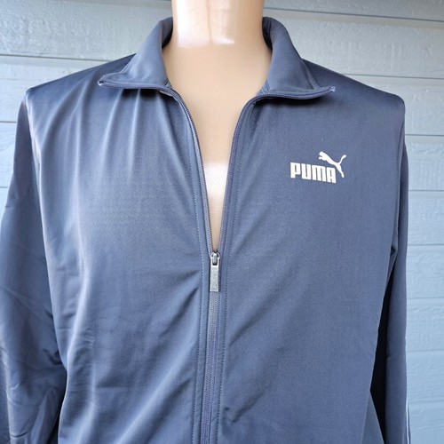 Chaqueta deportiva Puma Way 1 SE gris con logotipo de cremallera manga larga para hombre grande - Imagen 3 de 9