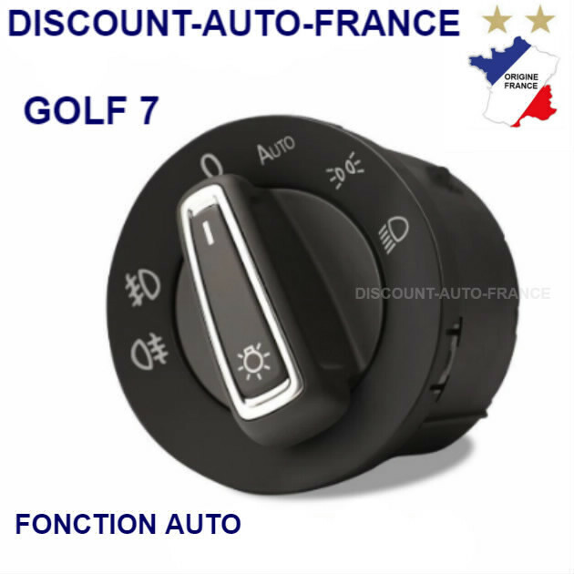 Commutateur phares VW Golf 7 résout les pannes de feux commododo MK7 noir 5GG941431D