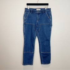 Carhartt Women's Rugged Flex Relaxed Fit Double-Front Jean Straight Leg Size 14