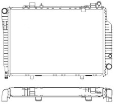 Wasserk&uuml;hler f&uuml;r Mercedes W202 Limo S202 Kombi 95-01