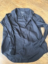 Calvin Klein Slim Fit Non-Iron Cotton Men s Dress Shirt Black 17 36/37
