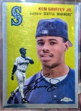 Topps Chrome Ken Griffey Jr. Mariners MLB 2023 Parallel Card Lot (2 Cards)