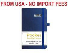 2026-2029 Pocket Monthly Planner, 3 Year Calendar 2026-2029, 6.2    x 3.6    x 0.6