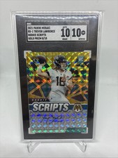 2021 Mosaic - Rookie Scripts Trevor Lawrence #RS-1 Gold Prizm 8/10 SGC 10