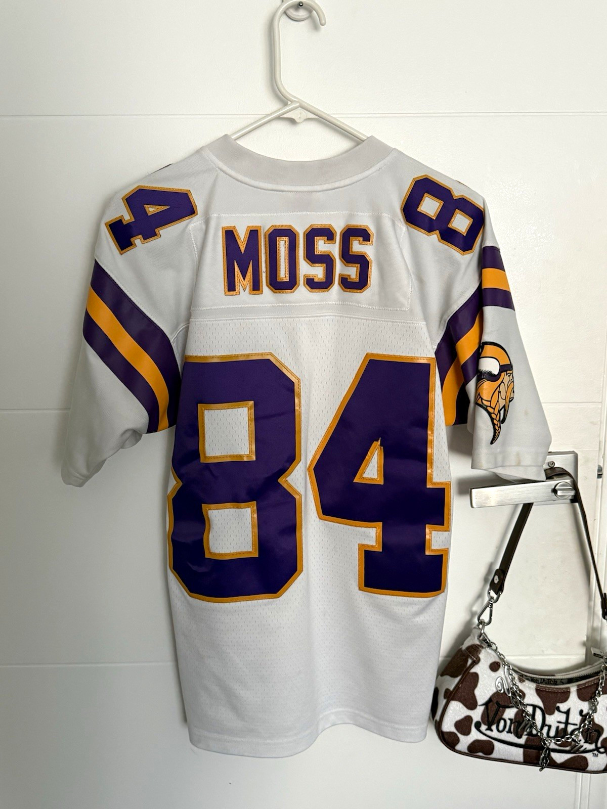 Mitchell & Ness Randy Moss #84 Minnesota Vikings NFL White Jersey Size 48