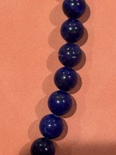 vintage lapis lazuli necklace Large Beads Excellent Colors Restring Or Wearable