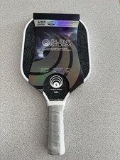 New OWL Sport Silent Storm SS1 Impact Resistant Pickleball Paddle Grey White