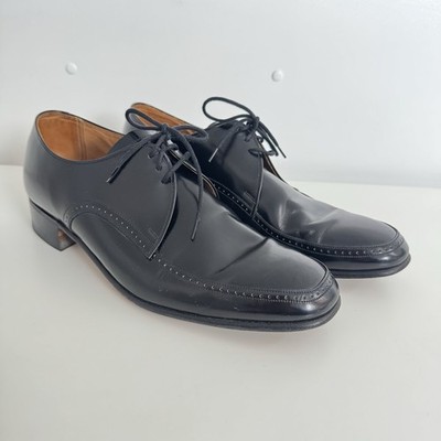Cheaney Schuhe Größe 9 schwarz Leder Obermaterial & Sohlen Derby Brogue Chelmer