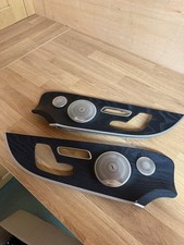 MERCEDES E CLASS W238 COUPE DOOR CARD WOOD TRIM SPEAKER COVER PAIR