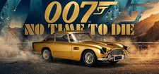 24k GOLD PLATE ASTON MARTIN DB5 NO TIME TO DIE 1/8 SCALE FULLY BUILT AGORA MODEL