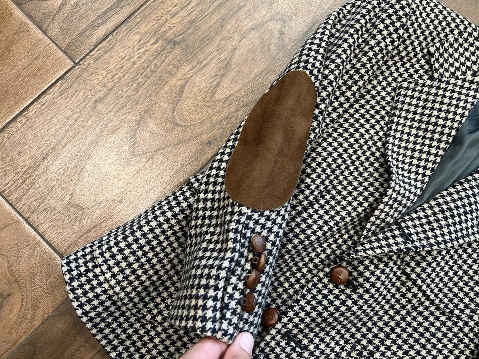 Blazer de lana ecuestre Polo Ralph Lauren vintage niños 8 parches en el codo EE. UU. ¡Como nuevo! Foto 3 de 4