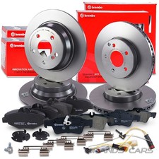BREMBO BREMSSCHEIBEN +BREMSBELÄGE VORNE+HINTEN FÜR MERCEDES E-KLASSE W211 S211