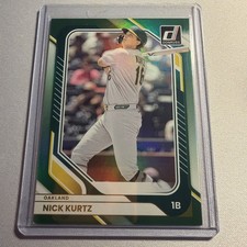 2026 Donruss Baseball Nick Kurtz Green 032/199 color match #77 Athletics