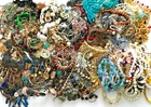 14 Lbs+ HUGE Vtg Costume to Fashion Jewelry lot Necklace Bead Chain UNSORTED