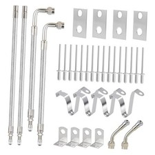 Dually Valve Stem Extenders Kit, Double Tires Air Inflation Kit Stainless
