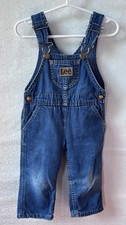 CLASSIC VTG 80s-90s LEE JEANS DENIM OVERALLS MADE IN USA UNISEX KIDS TODDLER 2T