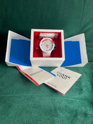 SWATCH NASA BIG BOLD BIOCERAMIC SPACE COLLECTION JUMPSUIT IN BOX NEW