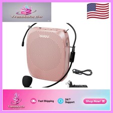 10W Voice Amplifier for Teachers - Lightweight Megaphone PA System with Headset