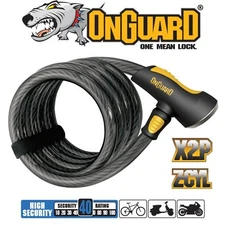 OnGuard Doberman Series - Coiled Cable Keyed - 185cm x 12mm