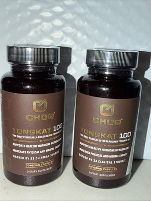 CHOQ Tongkat 100 Healthy Hormone Metabolism - 30 Caps -two Pack-