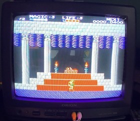 Zelda II The Adventure of Link Nintendo NES Cartucho Dorado