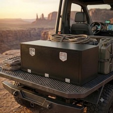 48inch Steel Underbody Truck Tool Box With T-handle Black 48l X18w X18h