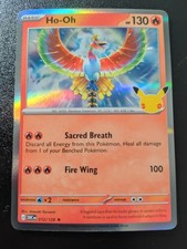 Pokemon 30th Celebration Ho-Oh Holo Rare Card 012/128 NM