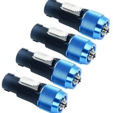 4 PCS Speakon to 1/4 Inch TS Jack Adapter Female to NL4FC Male Converter