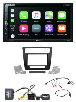 Pioneer DVD 2DIN Lenkrad DAB Bluetooth USB Autoradio für BMW 1er Aktiv aut. Klim