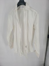 Calvin Klein Dress Shirt Men's L 16 34/35 White Slim Fit Stretch Long Sleeve