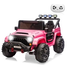 24V Ride on Toys for Big Kids, 2 Seater Ride on Car w/Remote Control, 4x4 Pink