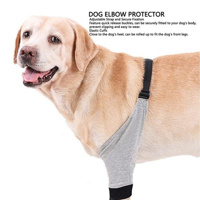M Dog Elbow Protector Recovery Sleeve Elbow Joint Support Wrap Pet Front Le AK