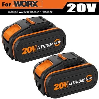 NEW 2X 20V MAX 8.0ah Akku WA3553 WA3556 WA3551 Für Worx Original Ersatzakku