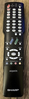 GENUINE SHARP GA484WJSB LCD TV REMOTE LC-32D40U LC-26D40U LC-32D40 LC-26D40 OEM