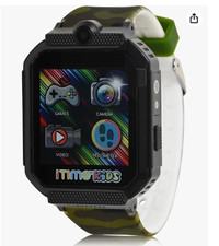 Accutime Smart Watch for Kids with Camera, Speaker, Body Temperature Sensor,