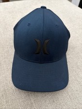 Hurley FlexFit Pewter Blue S/M Baseball Hat Yupoong